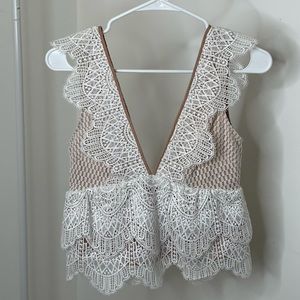 Topshop lace top